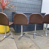 Suite of 4 Roche Bobois rotary chairs