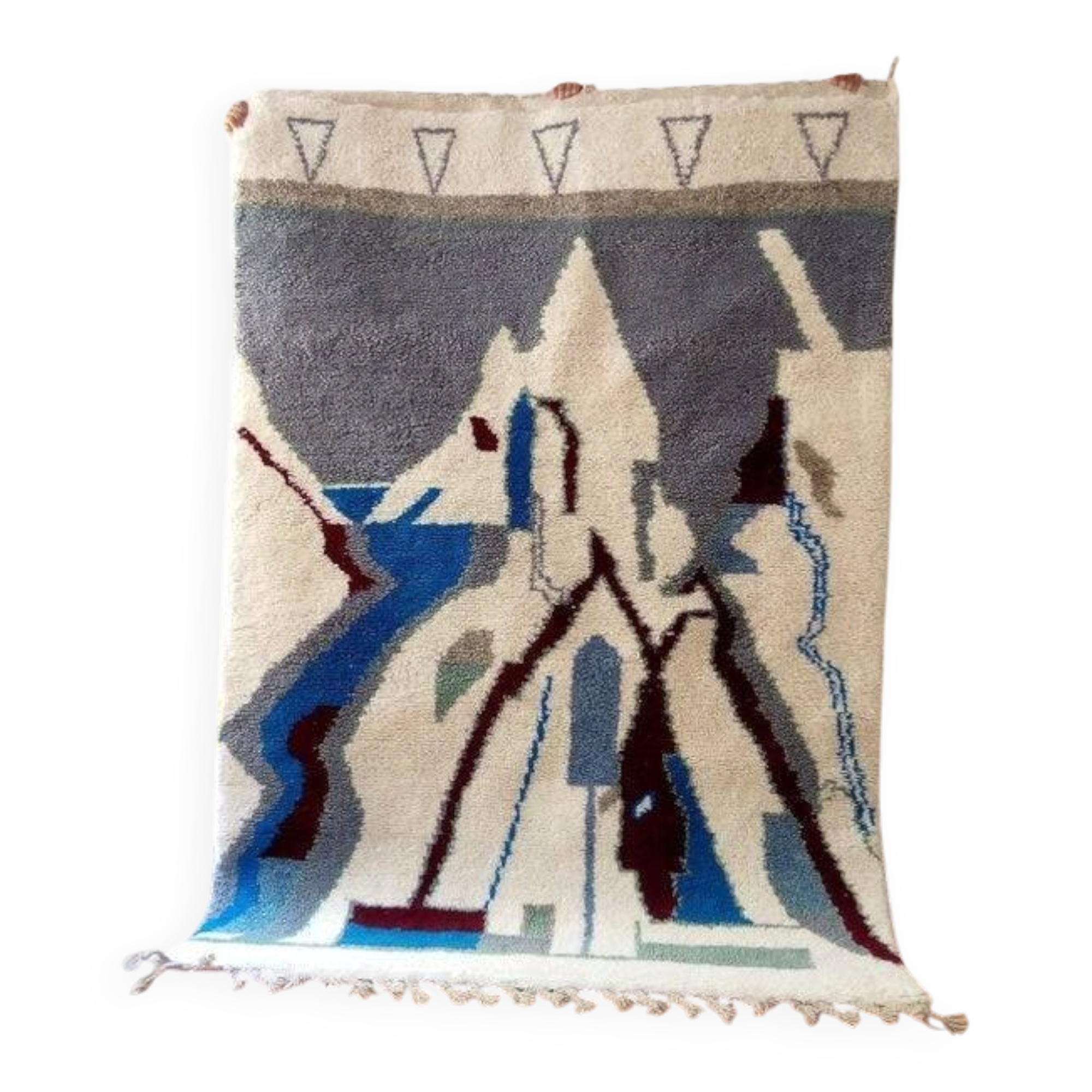 Tapis berbère marocain tissé à la main