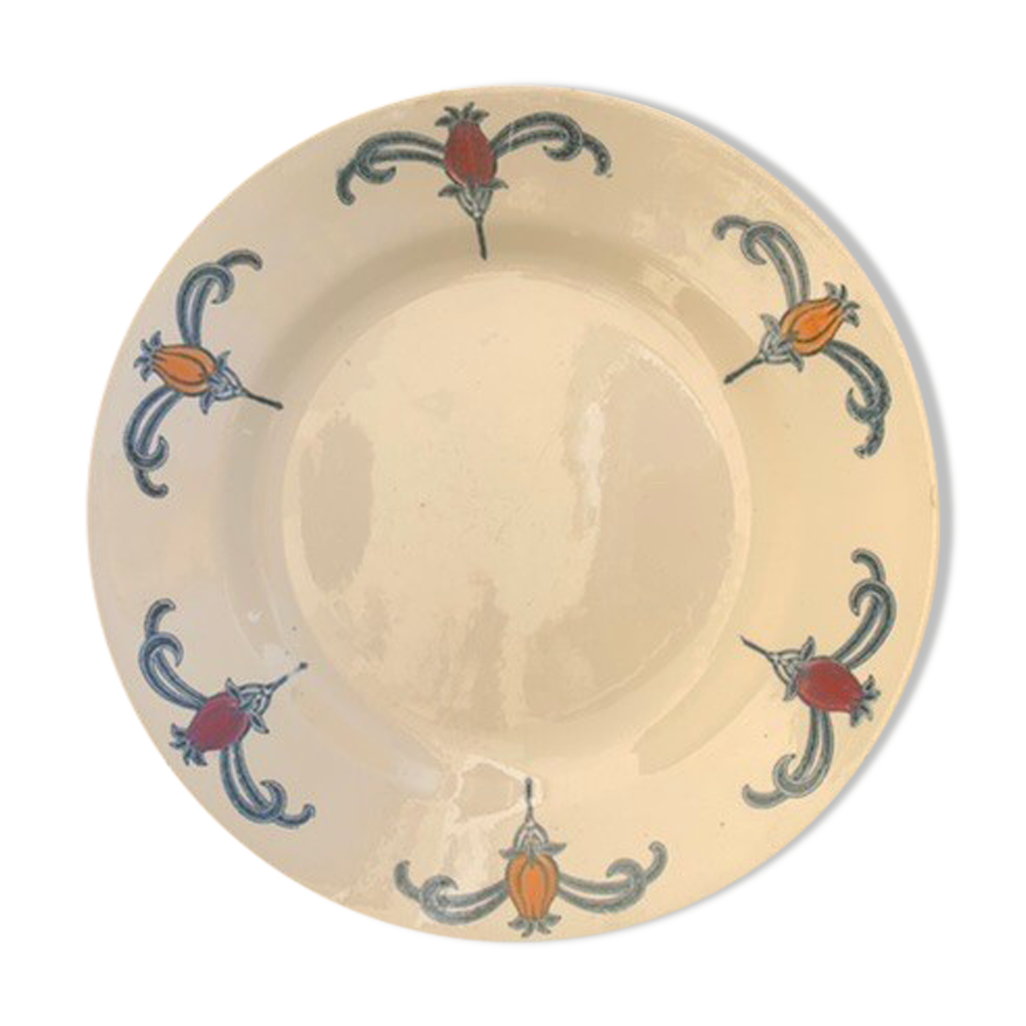 4 flat plates longchamp iron earth model Suzy art deco