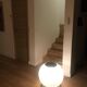 Lampe importante industrielle sur platine et roulettes