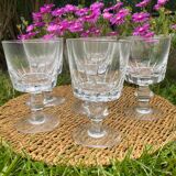 6 Portieux crystal glasses
