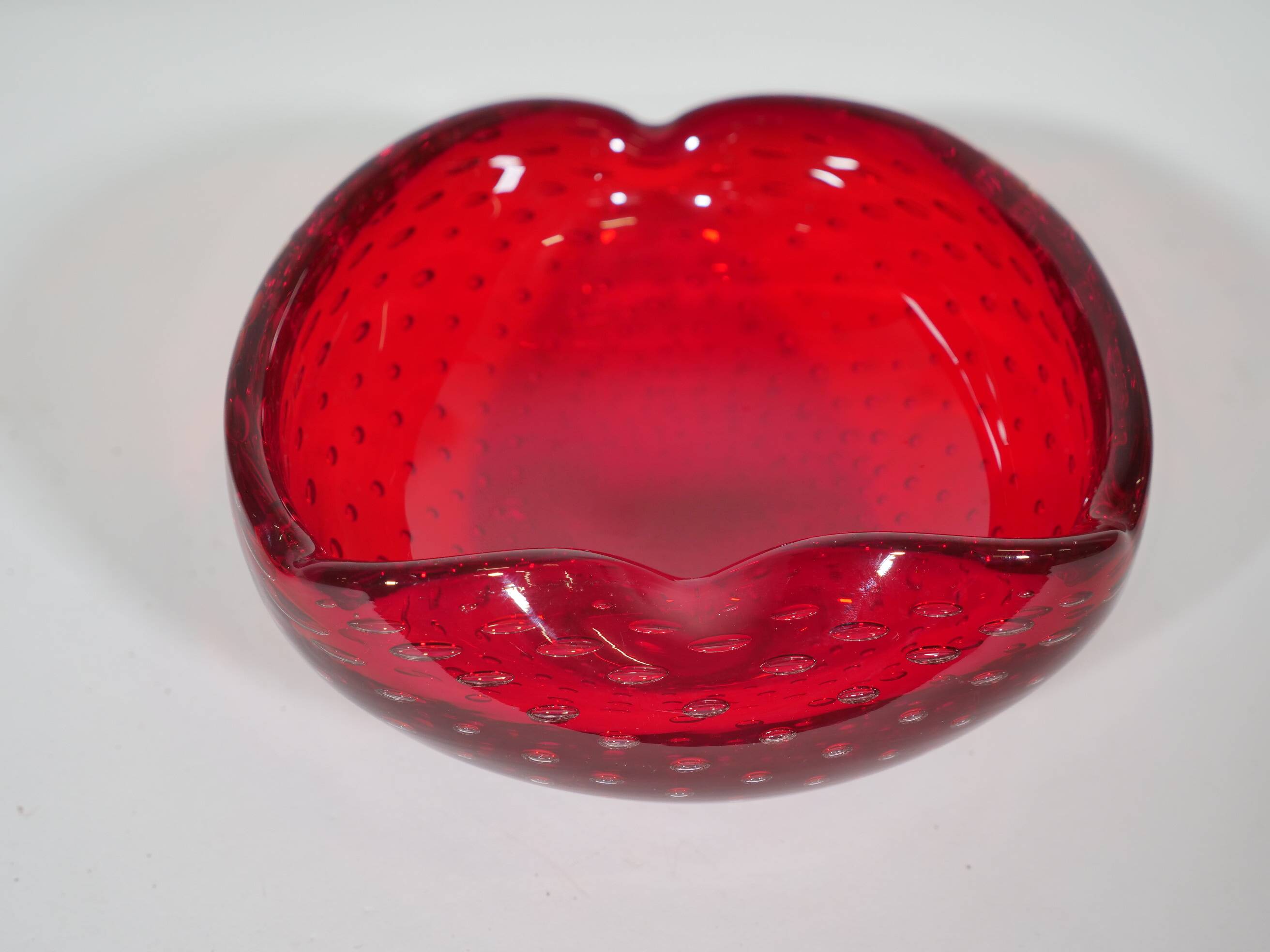 Carlo scarpa venini murano glass bowl