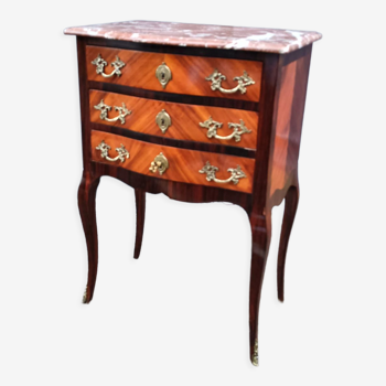 Old chest of drawers marquetry