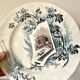 Set of 12 plates Terre de Fer, model Cartels, Creil & Montereau, 1900