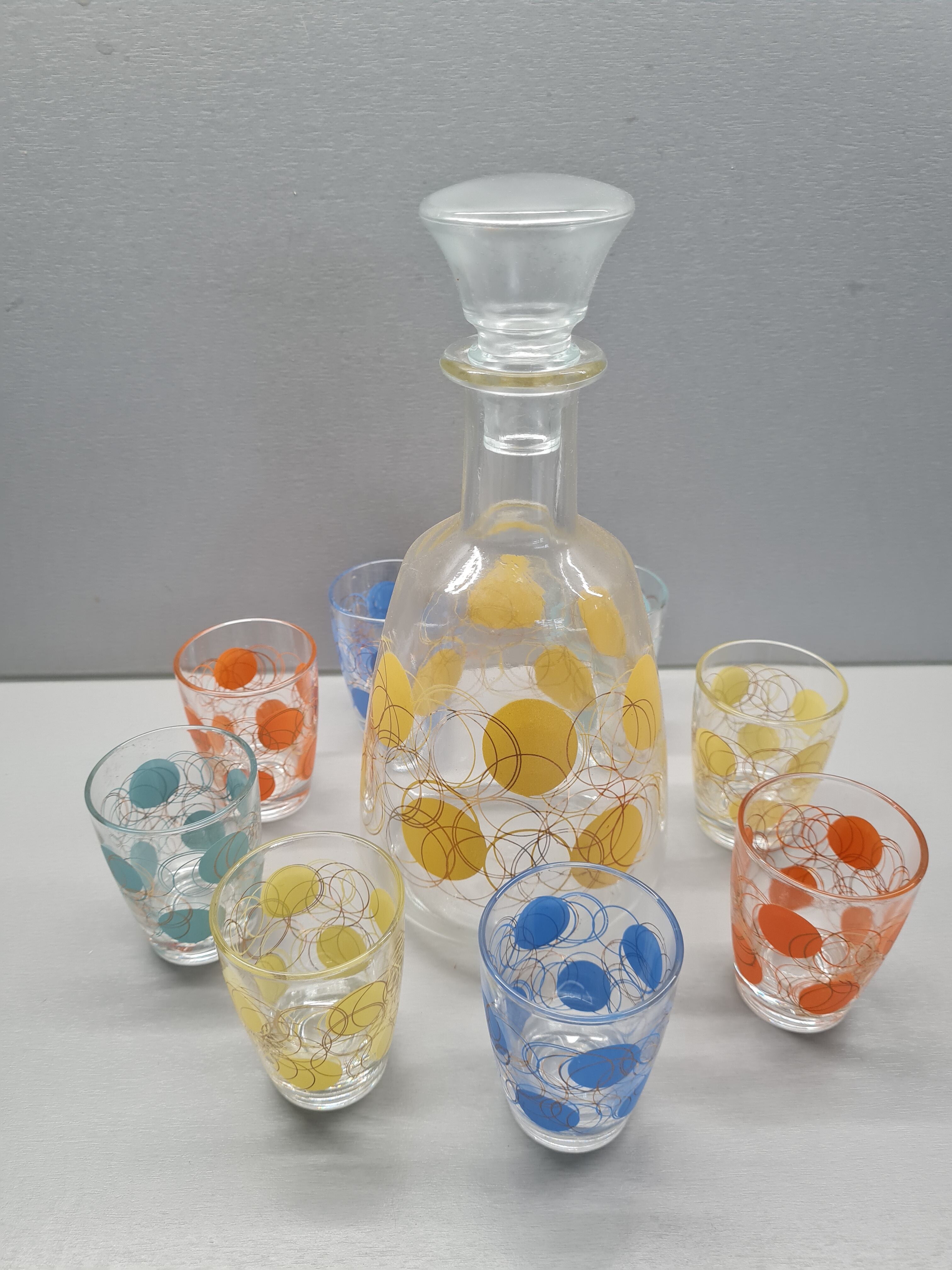 Service in Porto vintage glassware crystal of Arques France