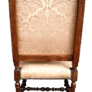 Armchair in the style of Louis XIII, handcrafted, antique.