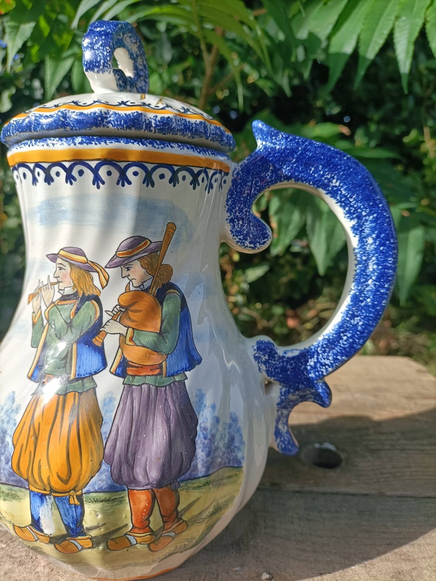 Henriot Quimper Teapot Sugar Bowl