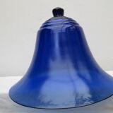 Blue cobalt glass bell