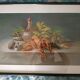 Still life with pastel Breton lobster