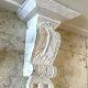 White Patinated Wall Console Shelf