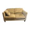 Canape art deco alcantara velours vert amande sofa