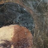 Antique oil on canvas frame, baroque gilded wood frame