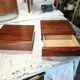 Chevets suspendus scandinaves palissandre