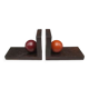 Pair of art-deco bookend, rosewood and bakelite