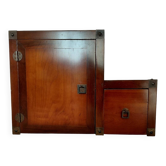 Meuble de rangement vintage Roche Bobois en bois de style asiatique
