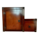 Small vintage Roche Bobois piece of furniture in Asian-style wood.