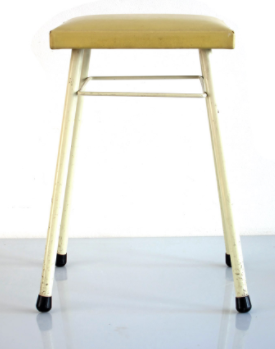 Tabouret en métal Barbantia années 60