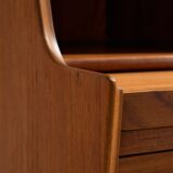 Restored teak bureau desk