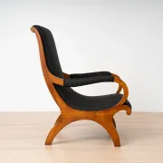 19th-Century Biedermeier Cherrywood Armchair, Germany, circa 1830-1850
