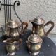 Coffee set in silver metal Orbrille hallmark