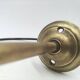 Brass and glass wall light