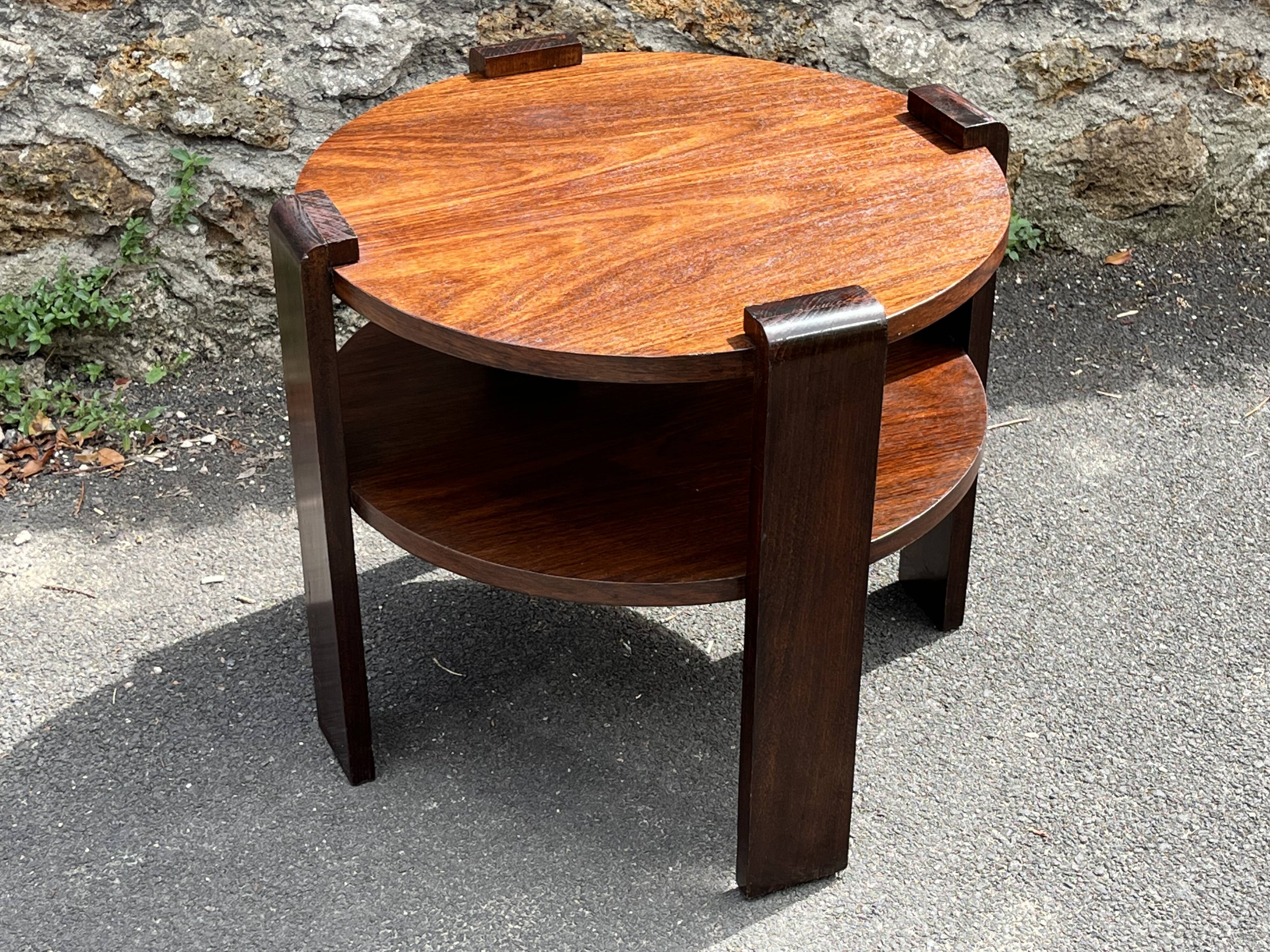 Modernist art deco pedestal table 1930