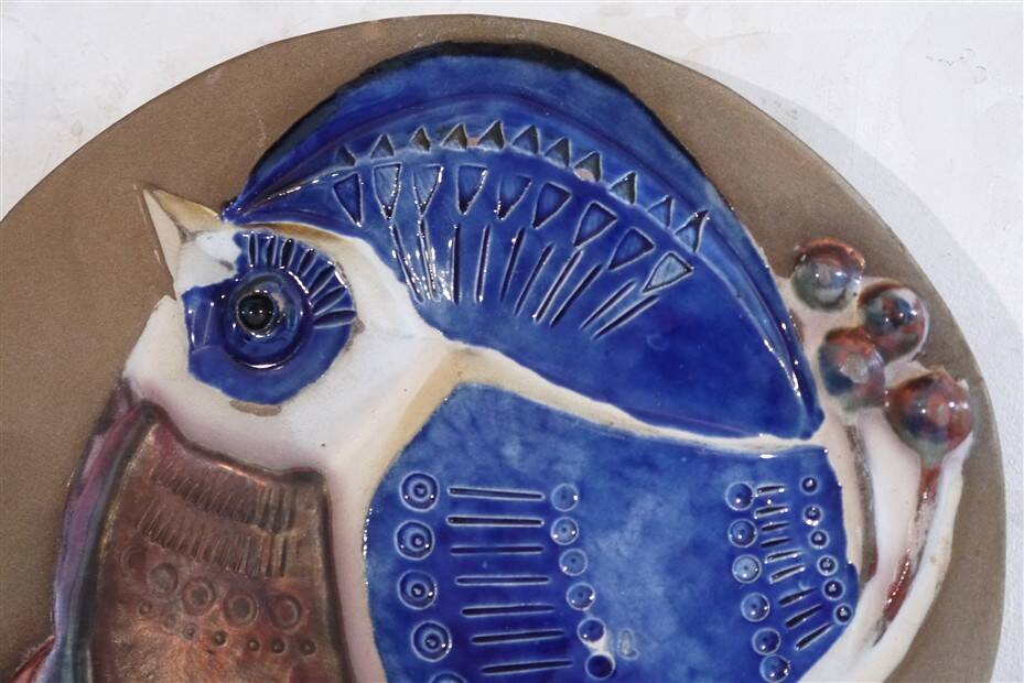 1960s ceramic wall decoration