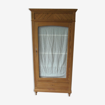 Armoire 1900 en pitchpin 3 étagères