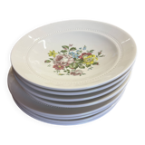 Set of 8 plates: Luneville K&G France "Chaillot de Vercor"
