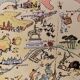 Old illustrated map of The Orleans Berry 1929 - JP Pinchon