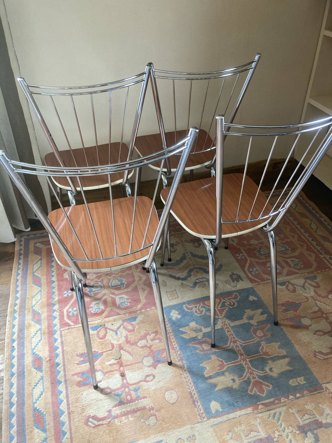 Formica and chrome chairs