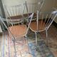 Formica and chrome chairs