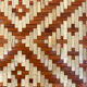 Rattan top and woven wood 1970