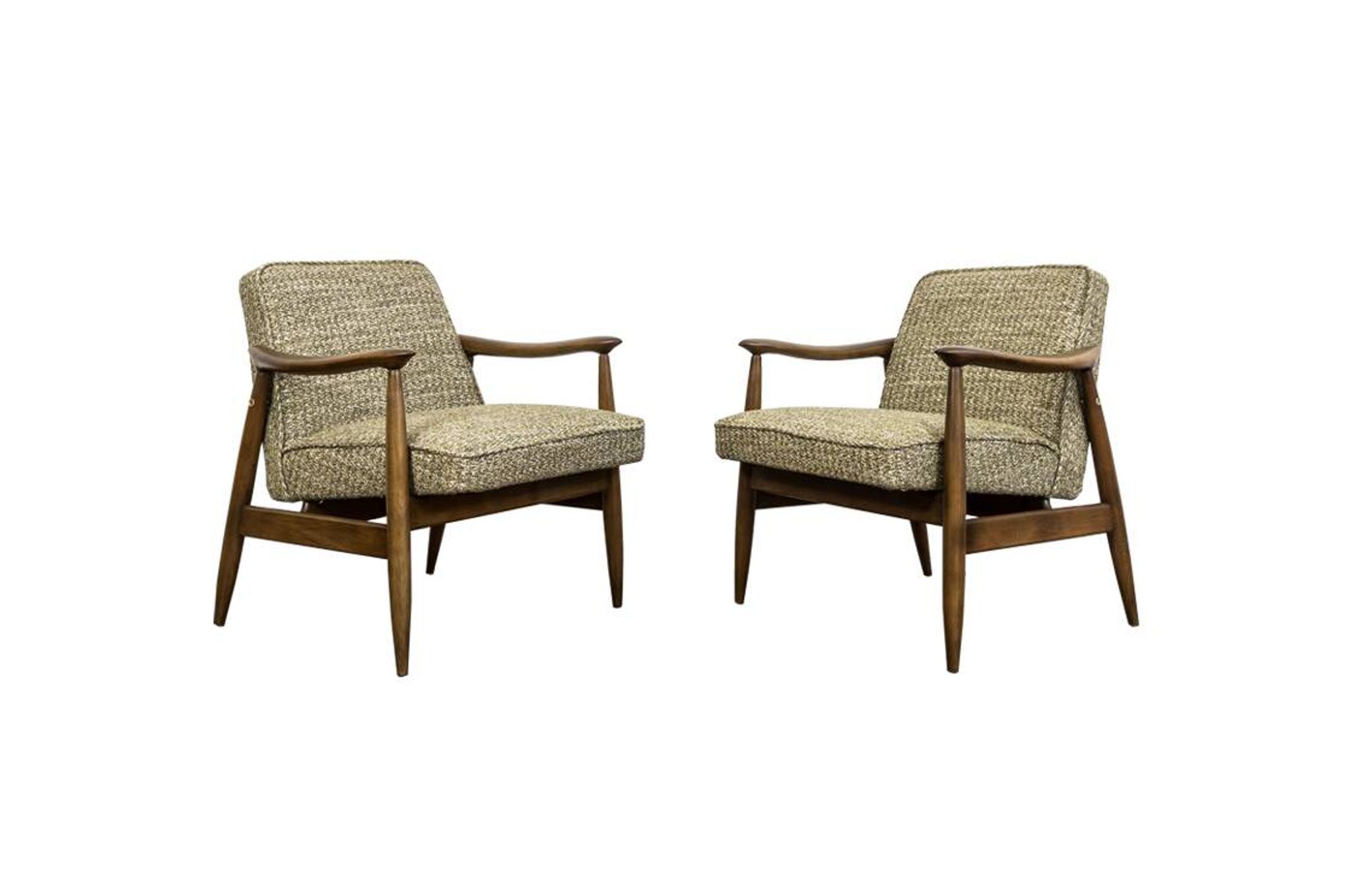 Mid Century Armchairs By Juliusz Kędziorek, Poland, 1960s, Set Of 2
