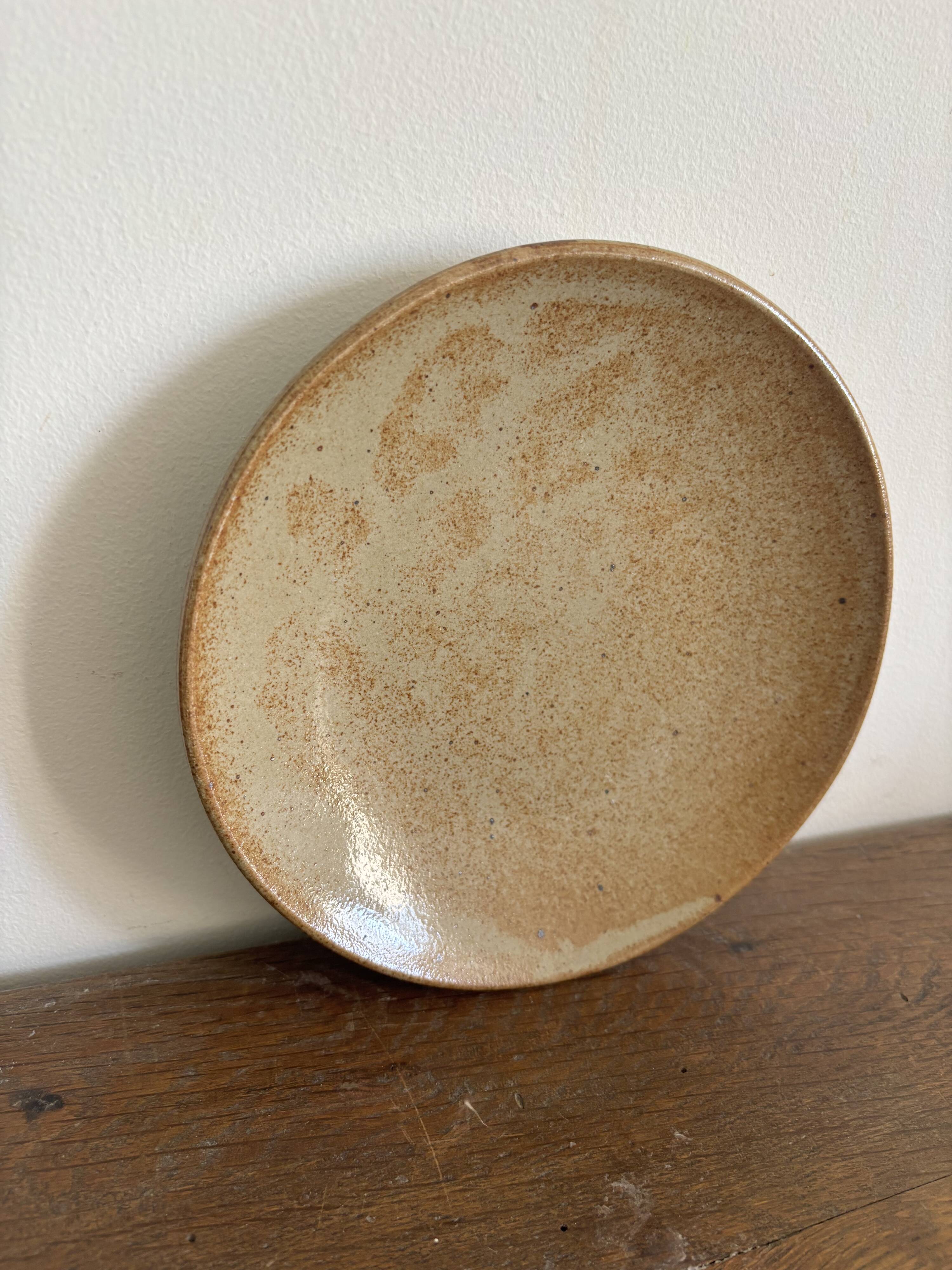 Set of French artisanal stoneware ceramics – 1960s