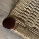 Chaise scandinave vintage en teck et cord