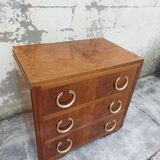 Commode d'époque Art déco en noyer 1930