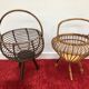 Vintage tripod sewing basket