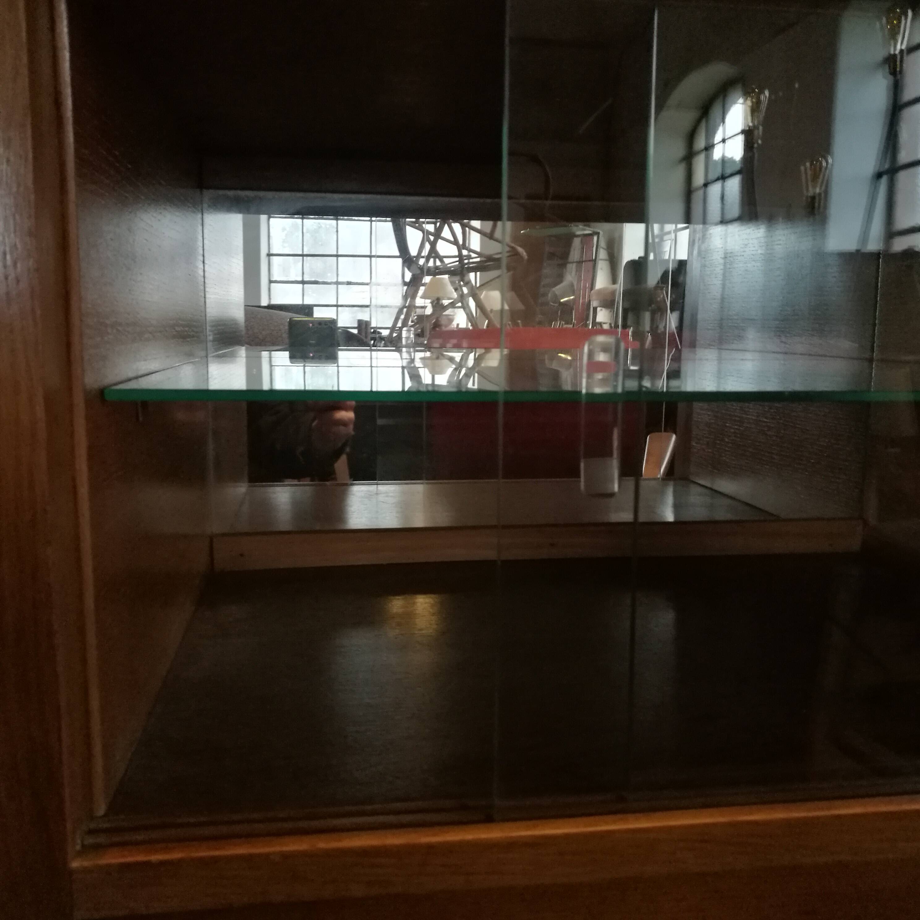 Large vintage sideboard 1950 compass feet