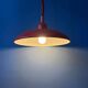 Vintage Space Age red metal pendant light
