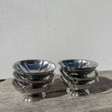 6 coupelles en inox 1970