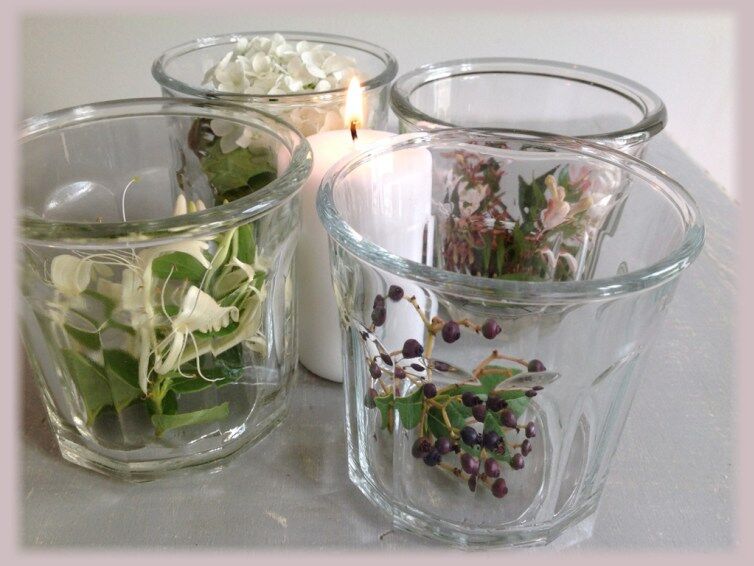 Ensemble de 4 pots à confiture anciens