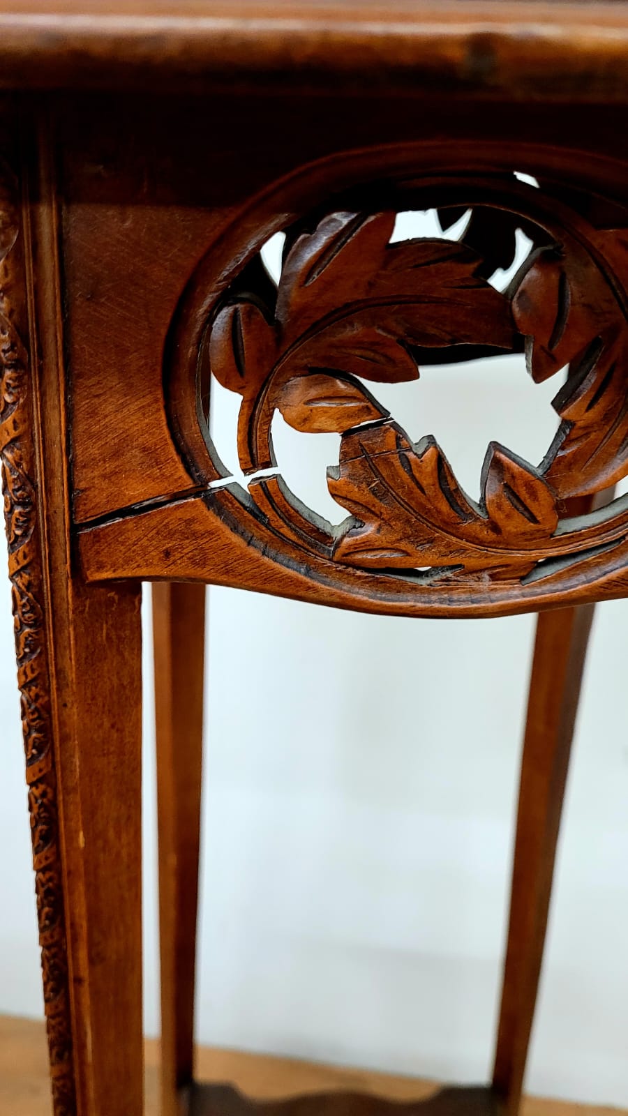 Wooden and marble harness