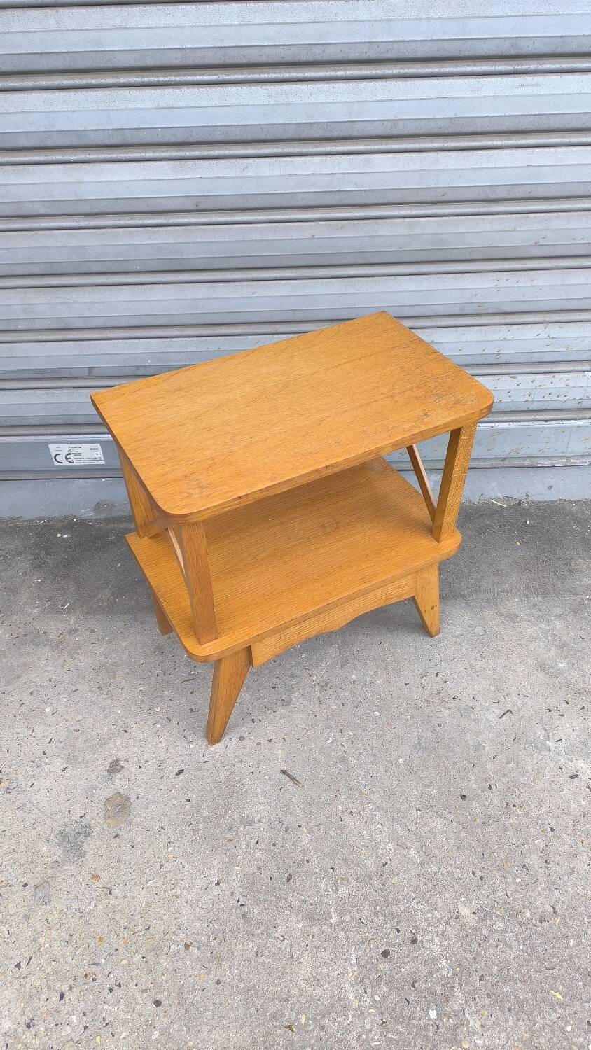 1960s compass foot bedside table