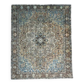 Tapis vintage persan fait main en laine et coton, années 1970