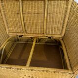 Banc coffre en rotin