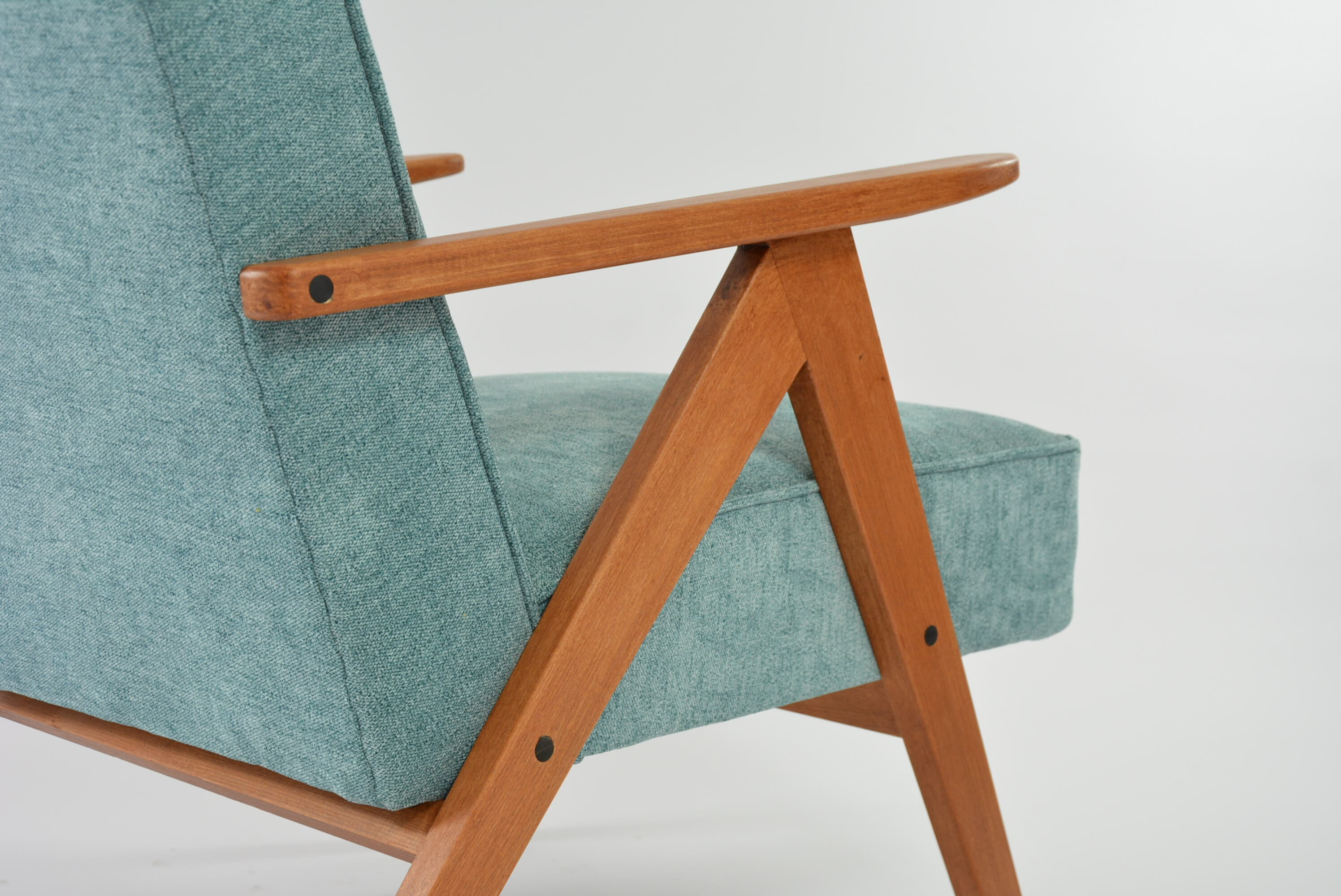 Fauteuil Komas canard chiné