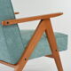 Fauteuil Komas canard chiné