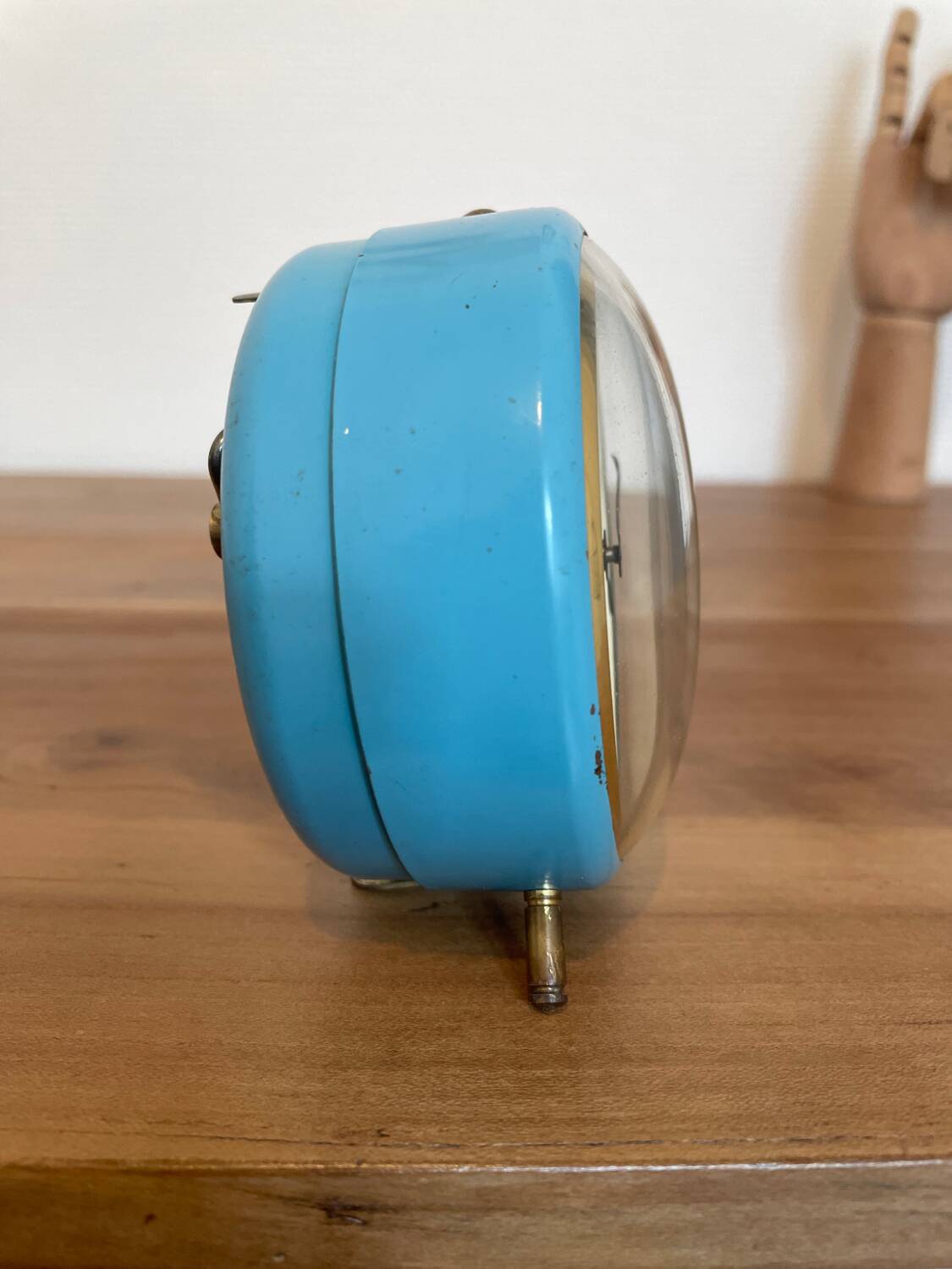 Japy Blue Alarm Clock Alouette Model 60s