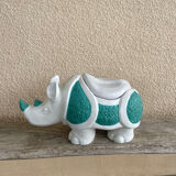 Rare rhinoceros soup tureen statuette